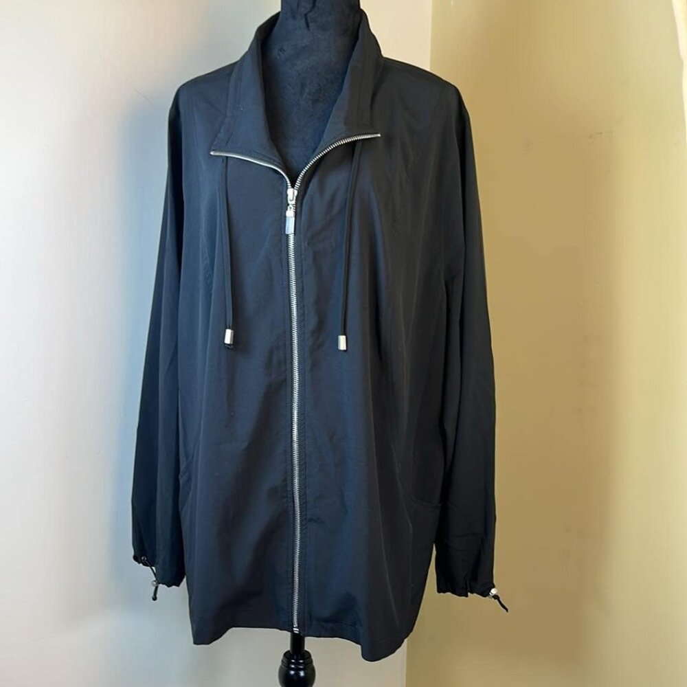Lane Bryant Black Zip Up Lightweight Jacket Women's‎ Plus Size 26/28